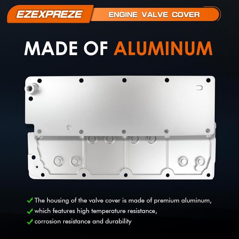 E EZEXPREZE Ezexpreze LS Gen 4 (IV) Valley Cover Plate Kit, Non AFM/DOD Block Off Plate, Compatible with 2007-2013 Chevy GMC Cadillac Silverado Sierra SUV, LS2 LS3 LS7 L92, 4.8L 5.3L 6.0L 6.2L, OE# 12598832 - Image 3